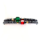 pyrite twin set bracelets
