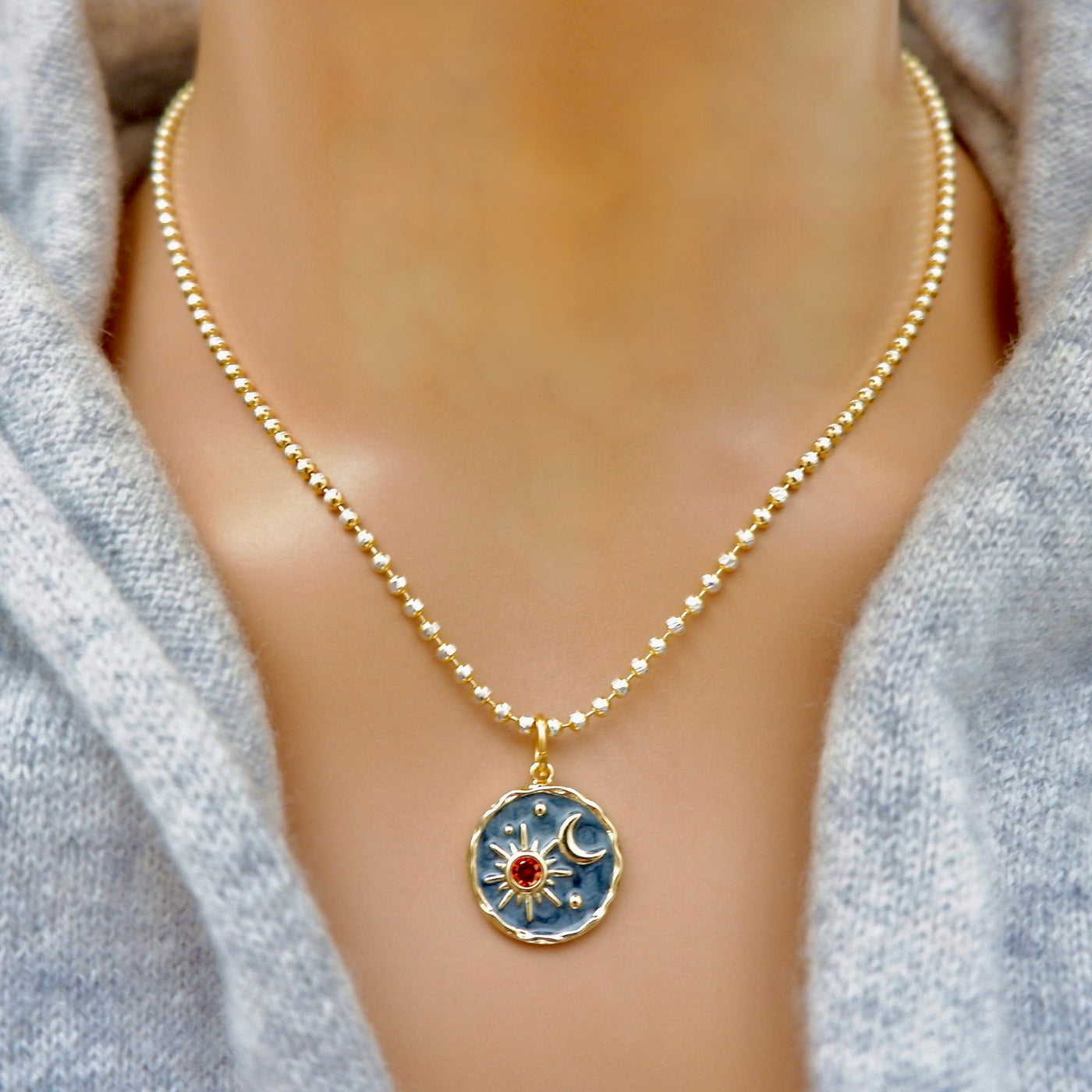 my sun and moon necklace