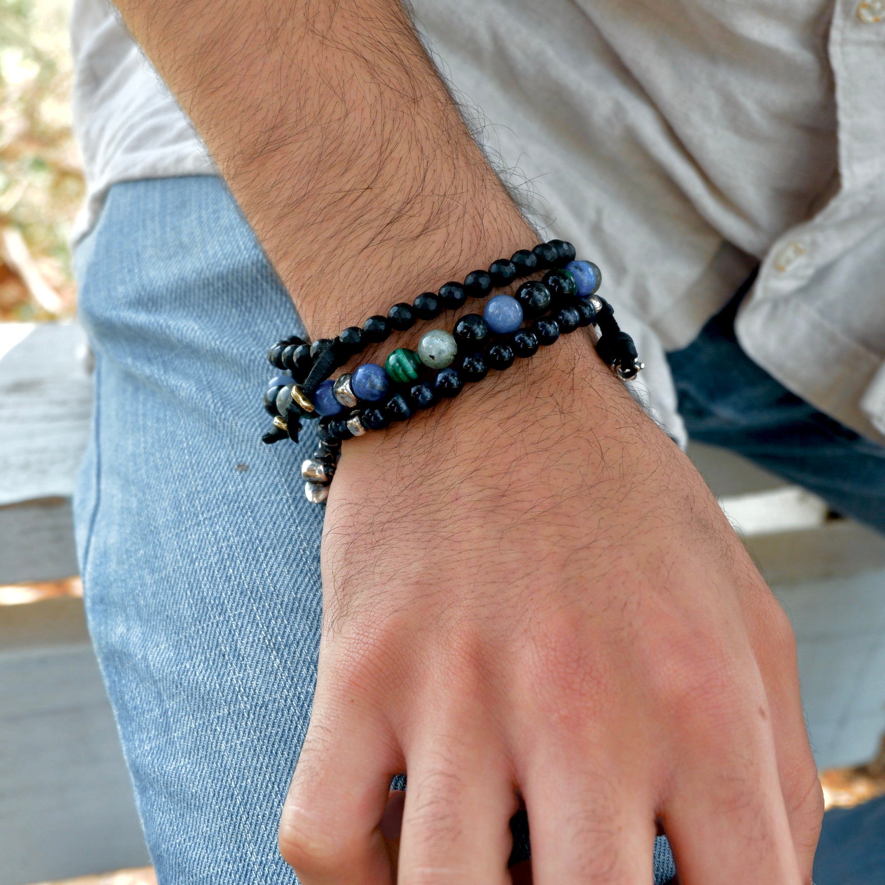 lucky colors mens bracelet