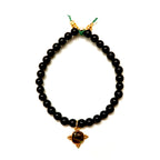 labradorite charm onyx bracelet