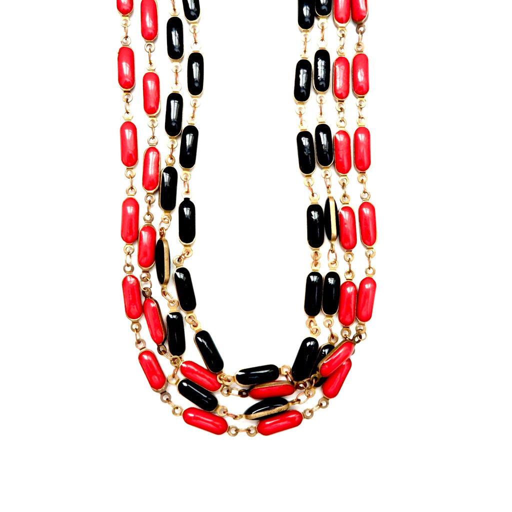 my vintage enamel necklace