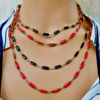 my vintage enamel necklace