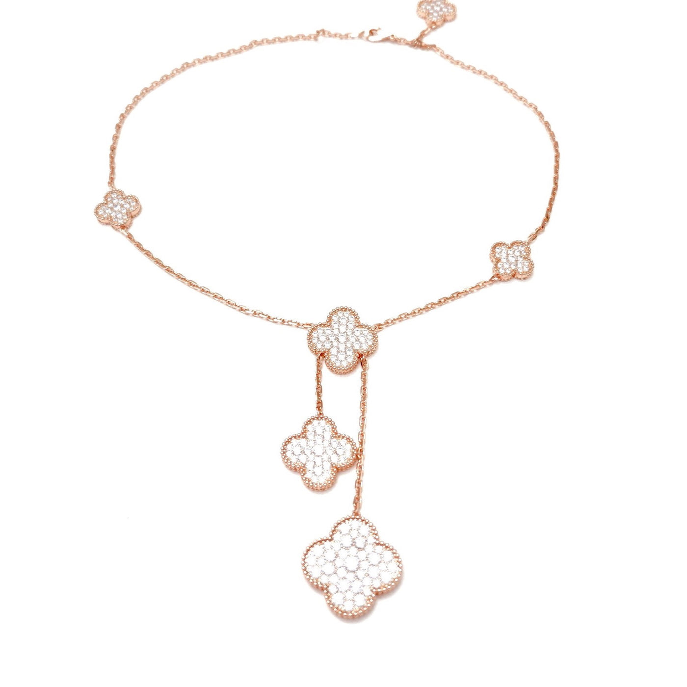 rose clover necklace