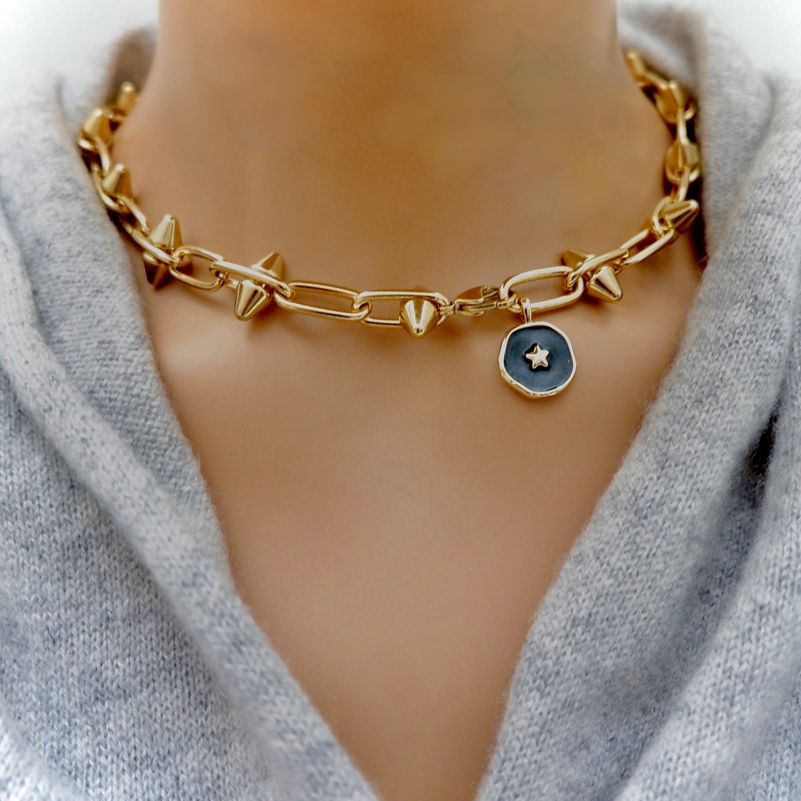 my spikey star necklace