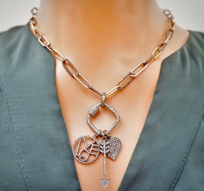 three times love necklace