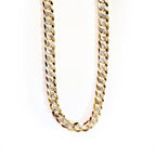 flat cubano mens necklace