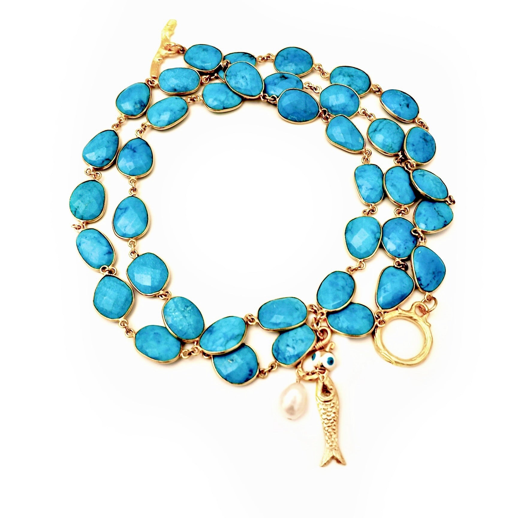 my turquoise fish necklace