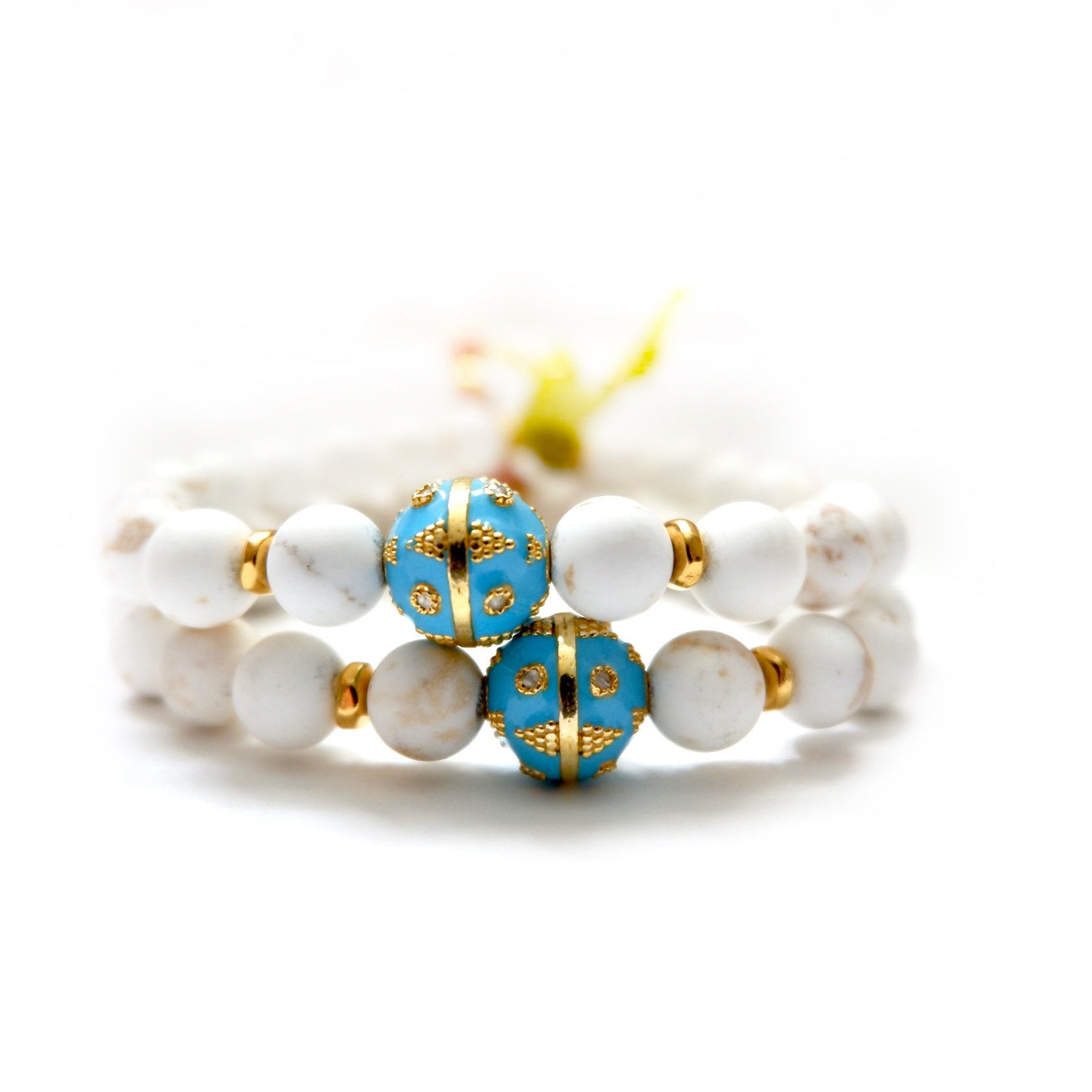 turquoise twin set bracelets