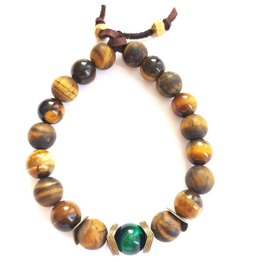 capri green mens bracelet