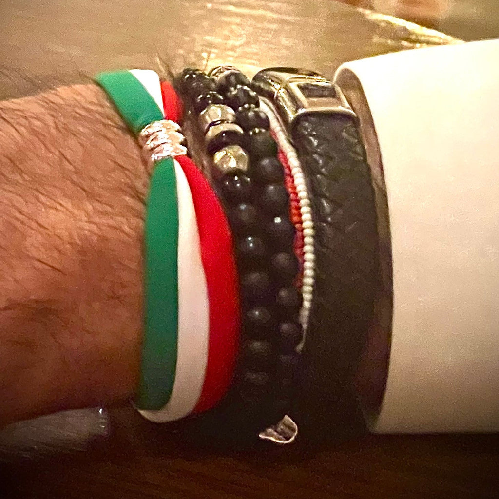 azadi flag mens bracelet