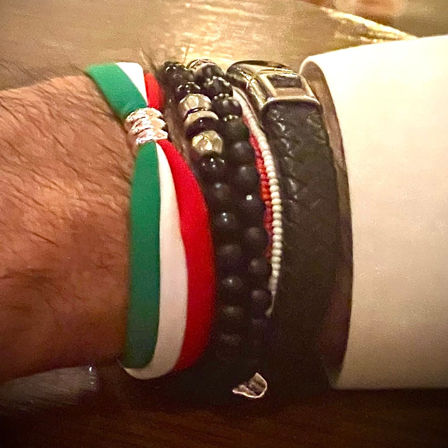 azadi flag mens bracelet