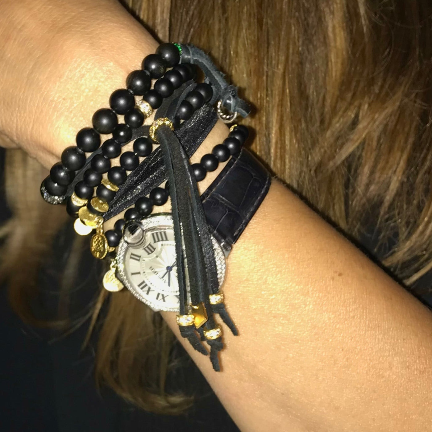 onyx sparkle bracelet
