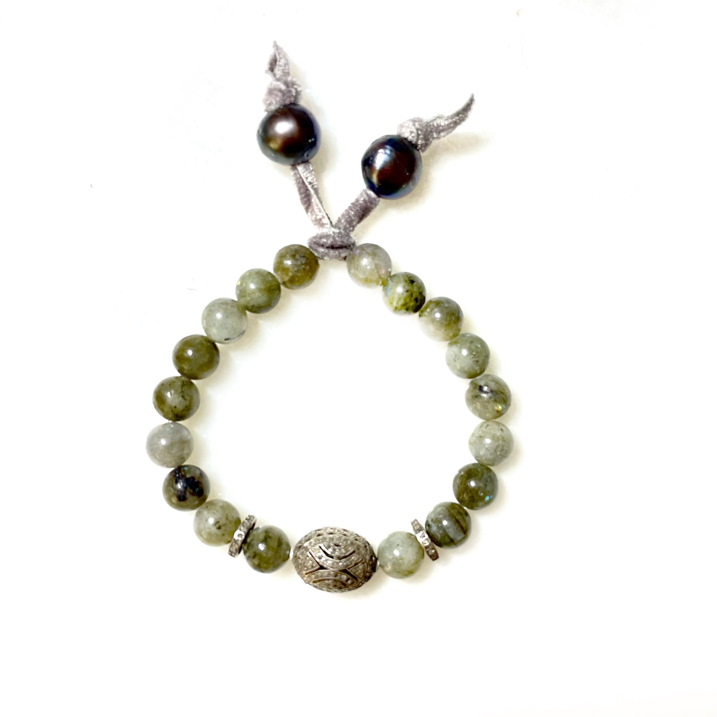 vintage labradorite bracelet