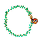 green onyx cluster anklet