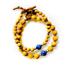 sandalwood lapis mens bracelet