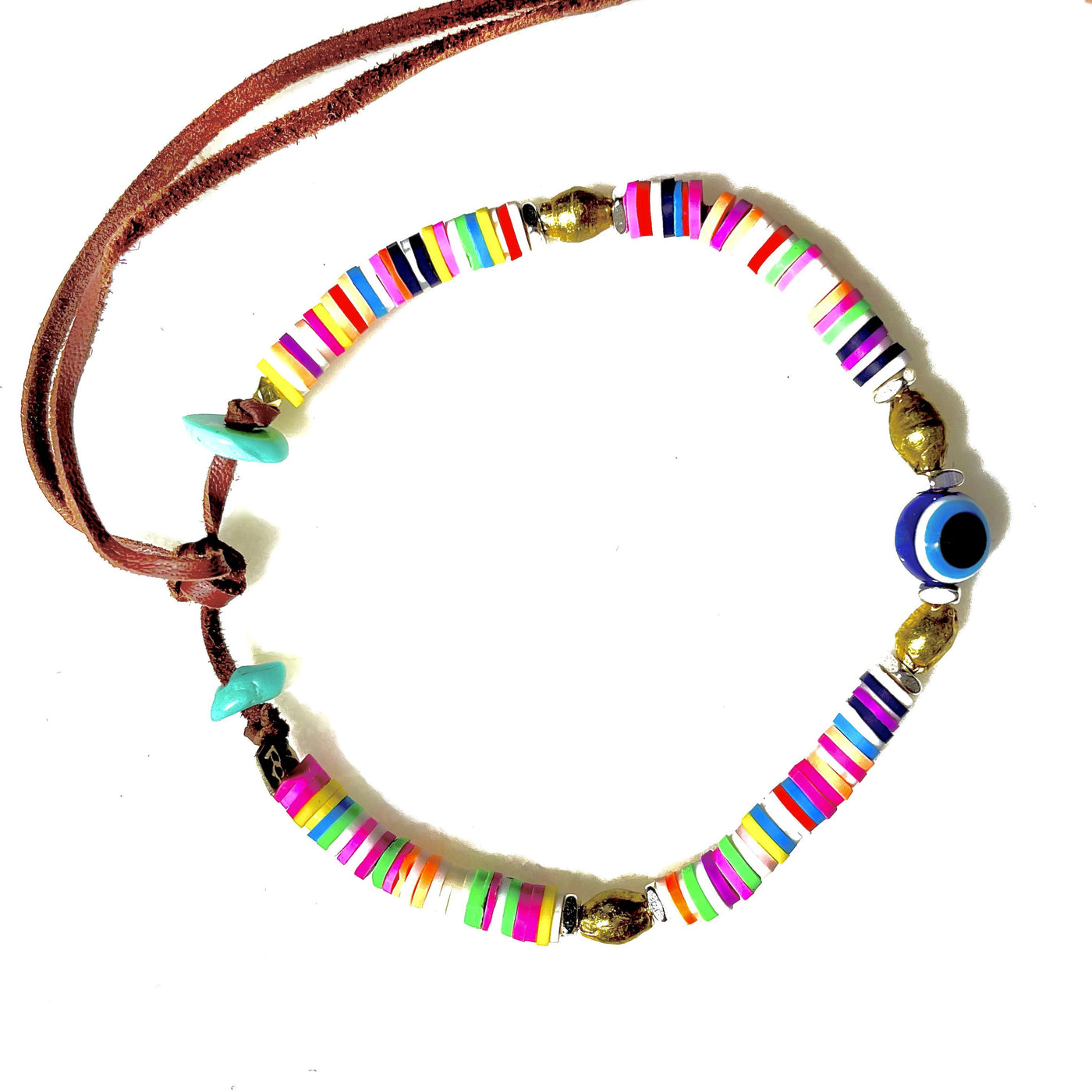 majorca evil eye anklet