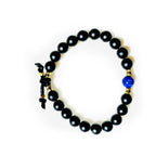 onyx lapis mens bracelet