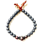 hematite pearl mens bracelet