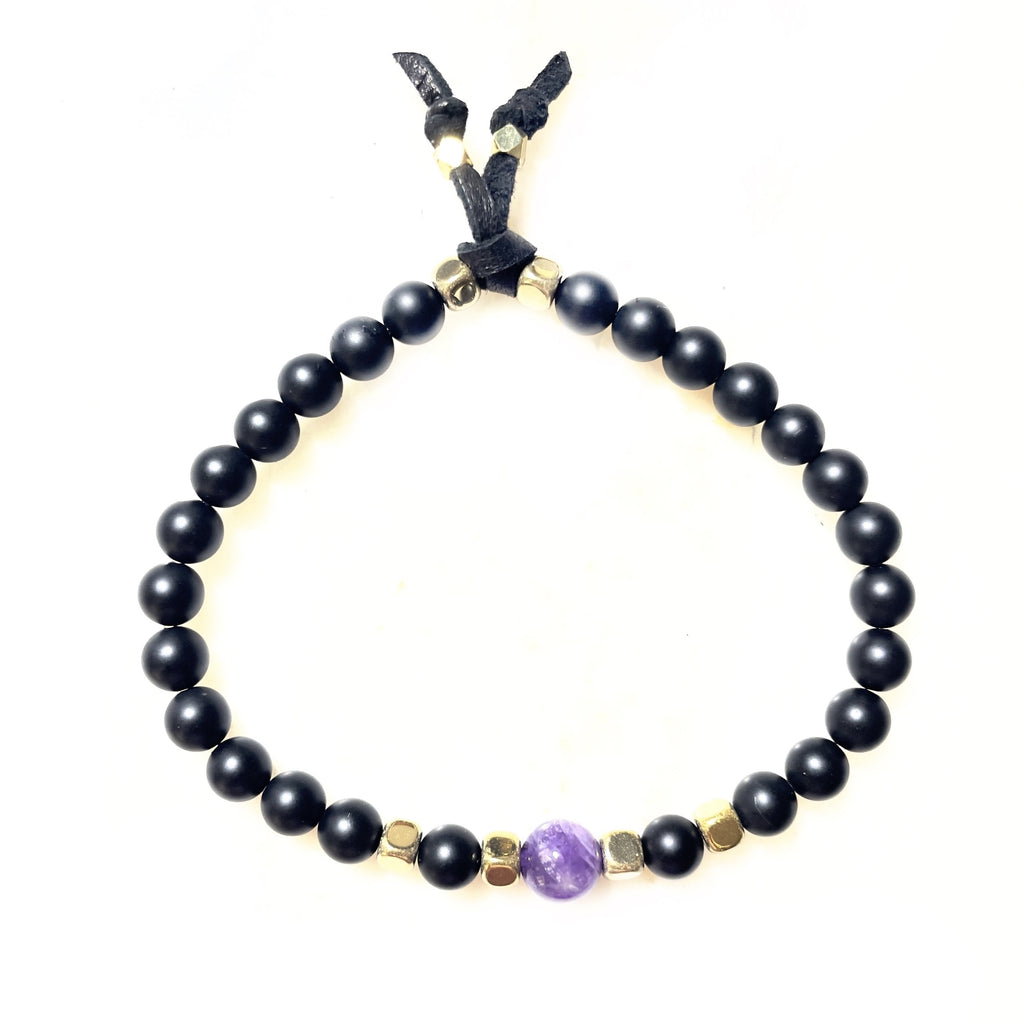 amethyst magic mens bracelet