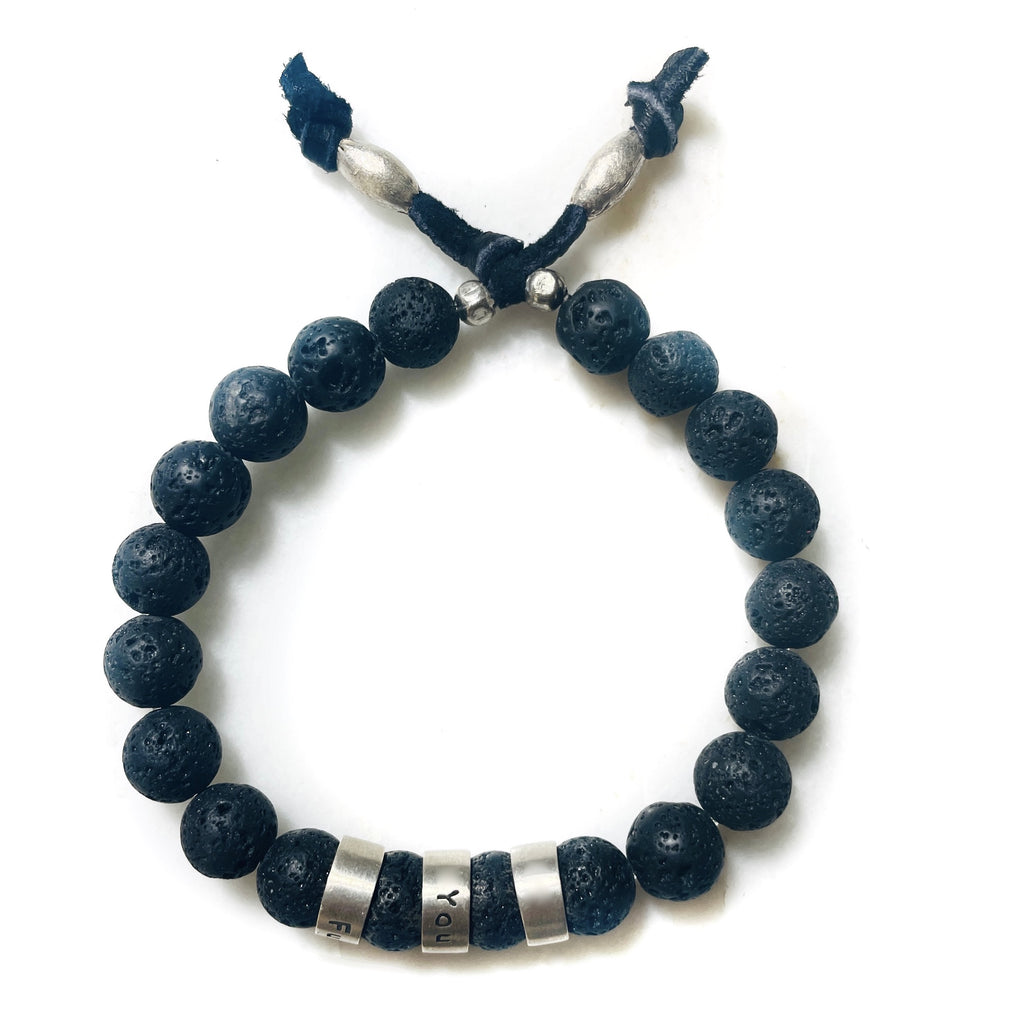 letters mens bracelet