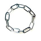 modern silver mens bracelet