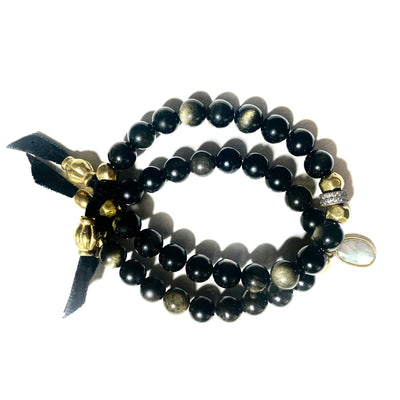 obsidian obsession bracelet duo