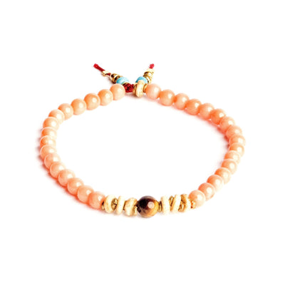 capri coral mens bracelet