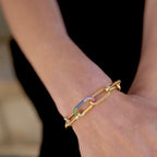 gold rainbow bracelet