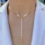 baby disc lariat necklace