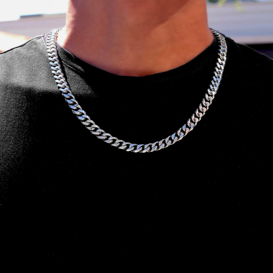 cuban chain mens necklace