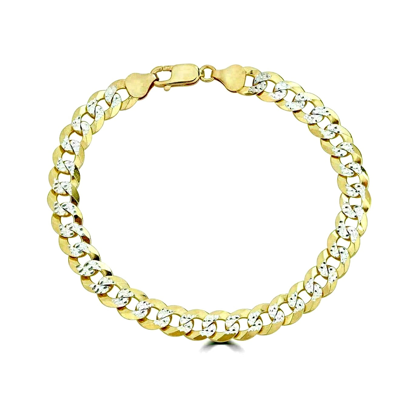 flat cubano mens bracelet
